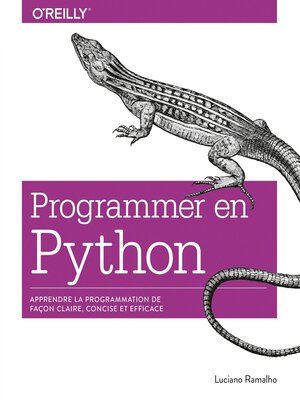cover image of Programmer en Python--Apprendre la programmation de façon claire, concise et efficace--collection O'Reilly